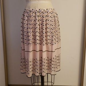 Max studio polka dot skirt